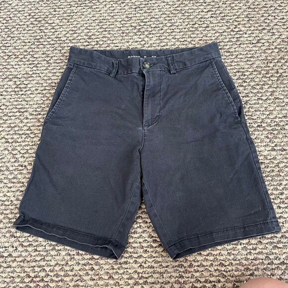 Men’s Shorts Lot of 2 Size 29 Old Navy Gray Black Slim Flex Cotton Stretch - Picture 6 of 10